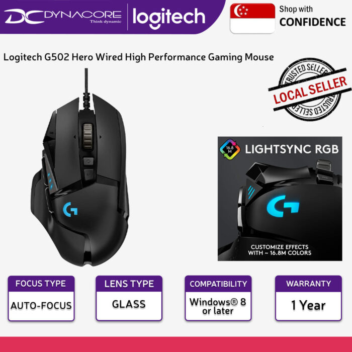 Logitech G502 Hero Wired High Performance Gaming Mouse - 910-005469 -097855142009 - Image 2