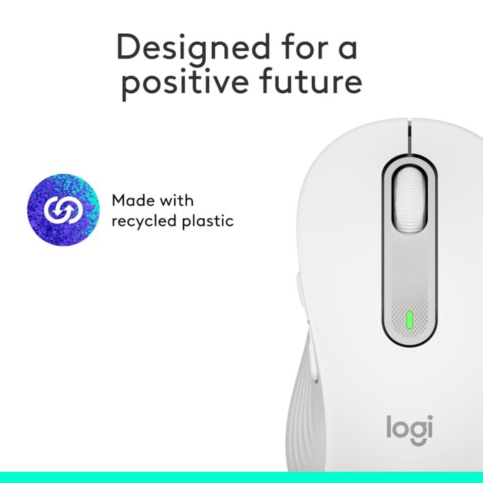 Logitech Signature M650 M Off-white Wireless Mouse 910-006264 (Silent Touch Technology) -097855167859 - Image 2