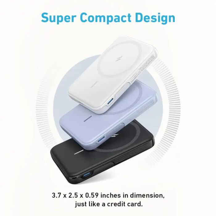 Anker Power Bank 322 MagGo 5000mAh MagSafe Battery Portable Charger A1618 - Image 2