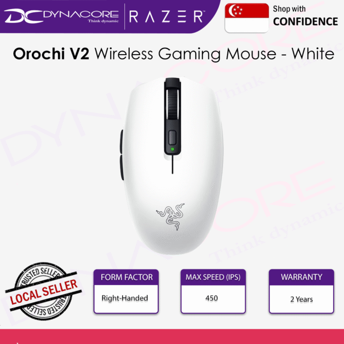 Razer Orochi V2 Wireless Gaming Mouse White - RZ01-03730400-R3A1 -8886419333401 - Image 2