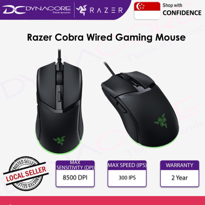 RAZER COBRA WIRED GAMING MOUSE (RZ01-04650100-R3M1) - 8886419334095 - Image 2