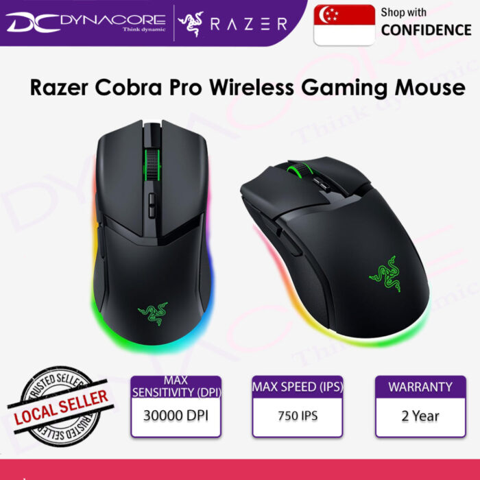 RAZER COBRA PRO WIRELESS MOUSE (RZ01-04660100-R3A1) - 8886419334132 - Image 2