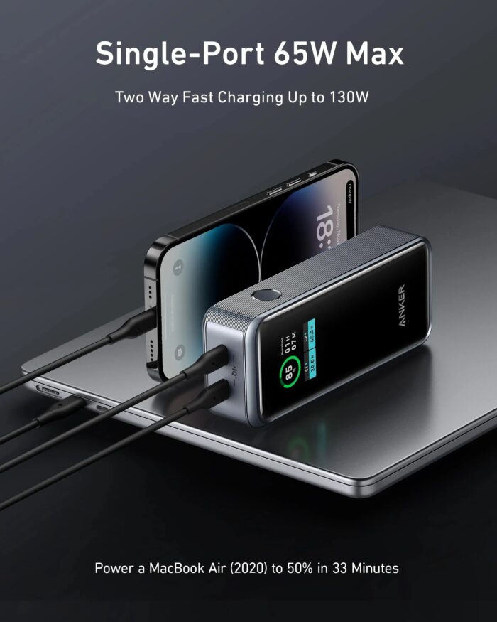 Anker Power Bank Powercore GanPrime 12000mAh 130W Fast Charge Portable Charger A1335 - Image 5