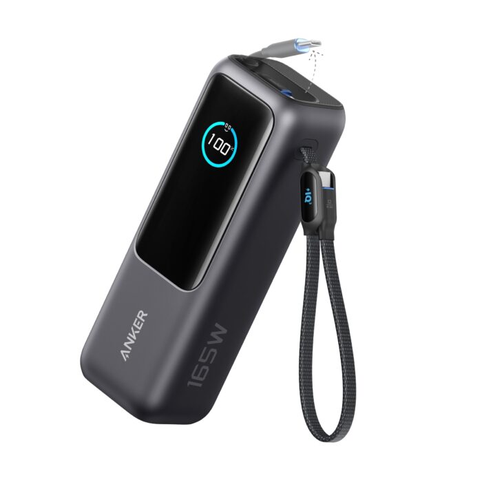 Anker Power Bank 25000mAh 165W Ultra-Fast Portable Charger with Built-In and Retractable USB C Cables [CCC Certified] A1695 - Image 8