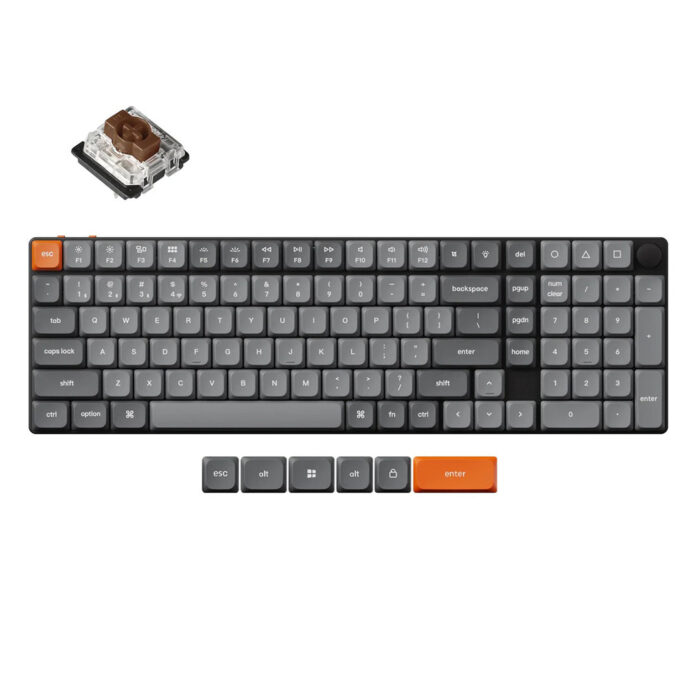 Keychron K17 Max QMK/VIA Wireless Hot-Swappable Low Profile Custom Mechanical Keyboard - Gateron Switches Red / Blue / Brown - 4895248888208 / 4895248888215 / 4895248888222 - Image 3