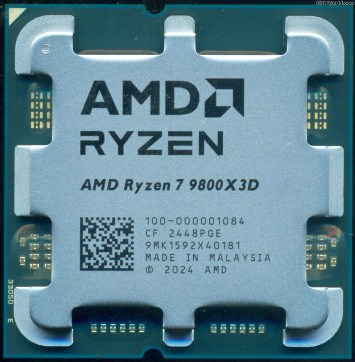 AMD RYZEN 7 9800X3D 4.7GHz 8C/16T 104MB CACHE TRAY PROCESSOR(4YRS) - 100-000001084 - Image 3