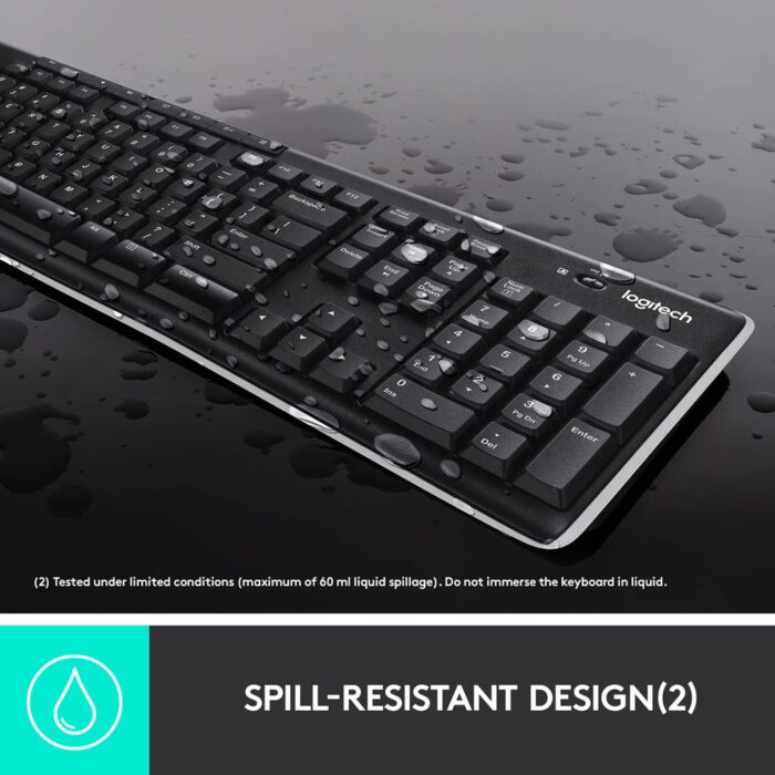 Logitech K270 Full Size Wireless Keyboard with Unifying Receiver for Windows 920-003057 - 097855073921 - Image 5