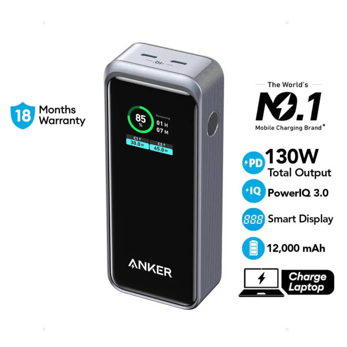 Anker Power Bank Powercore GanPrime 12000mAh 130W Fast Charge Portable Charger A1335 - Image 2